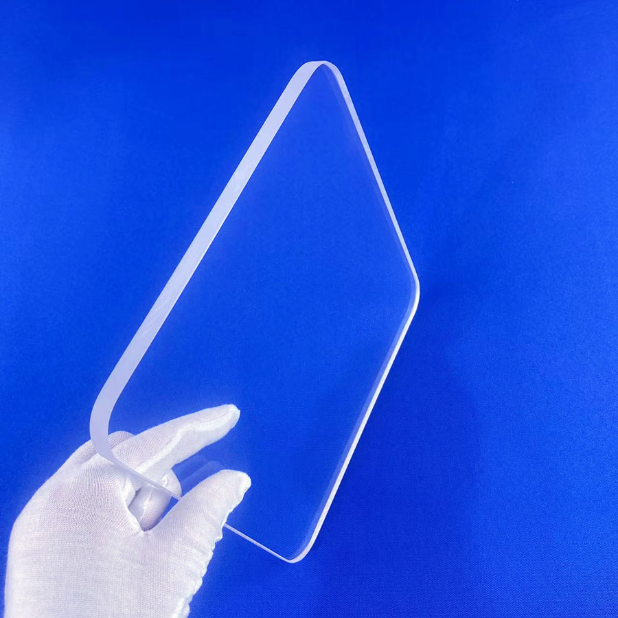 Quartz Oil Level Sight Glass Plate Fused Silica Clear Custom Size