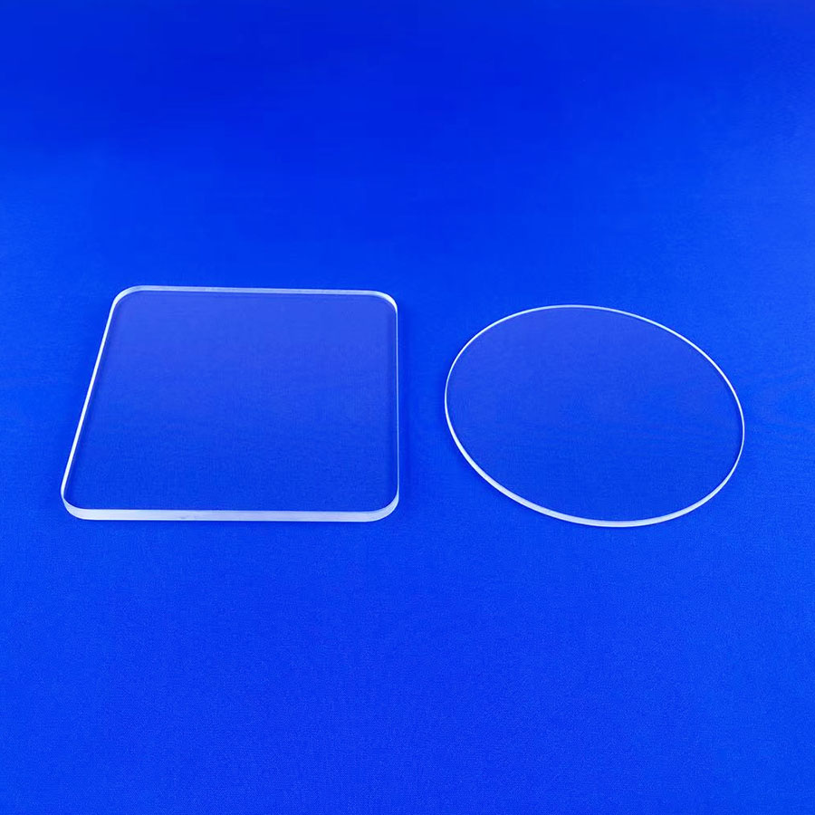 Quartz Optical Flat Plate Fused Silica High Flatness Polished Custom