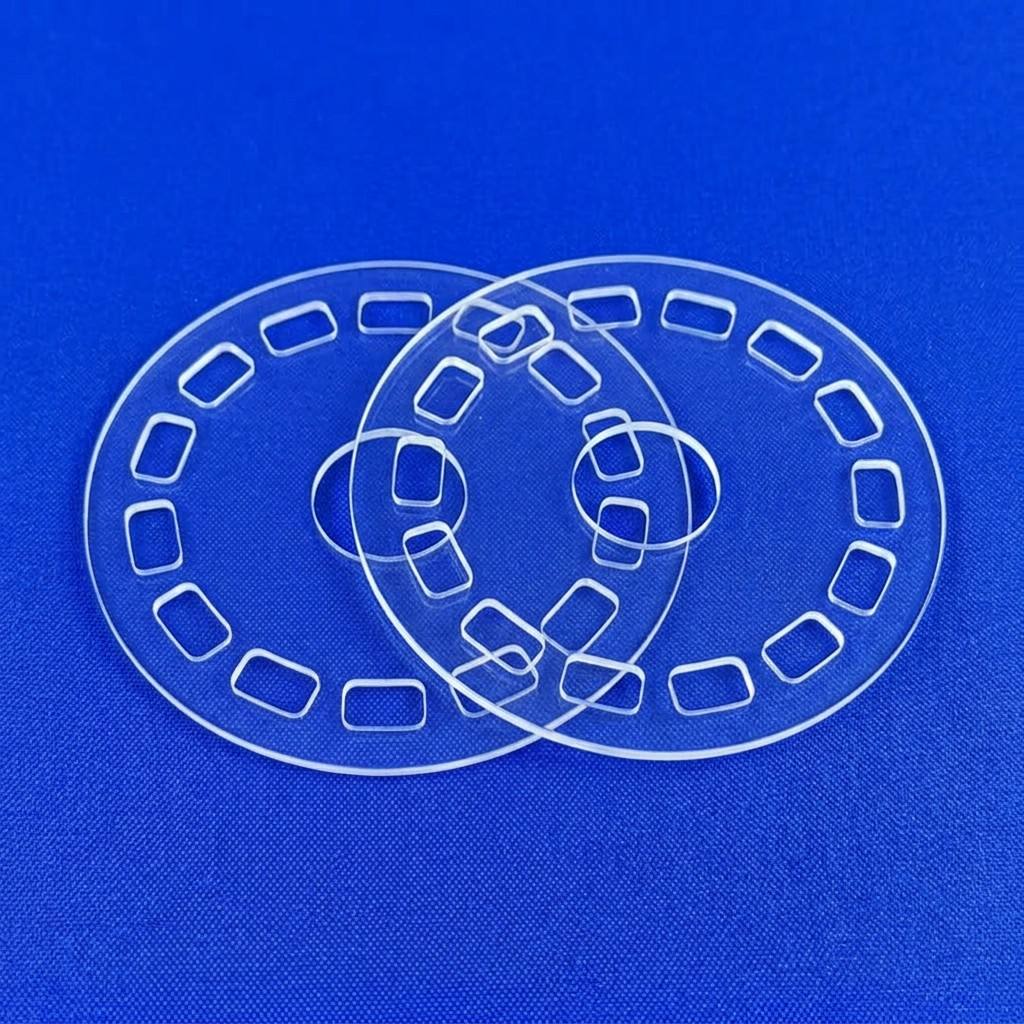 Semiconductor Quartz Plate Fused Silica Substrate High Purity Custom