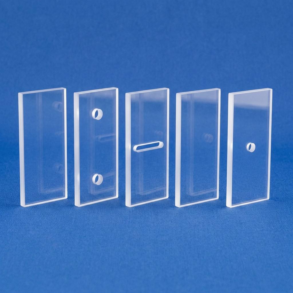 Quartz Plate 100x100mm 200x200mm Fused Silica Clear Custom Cut