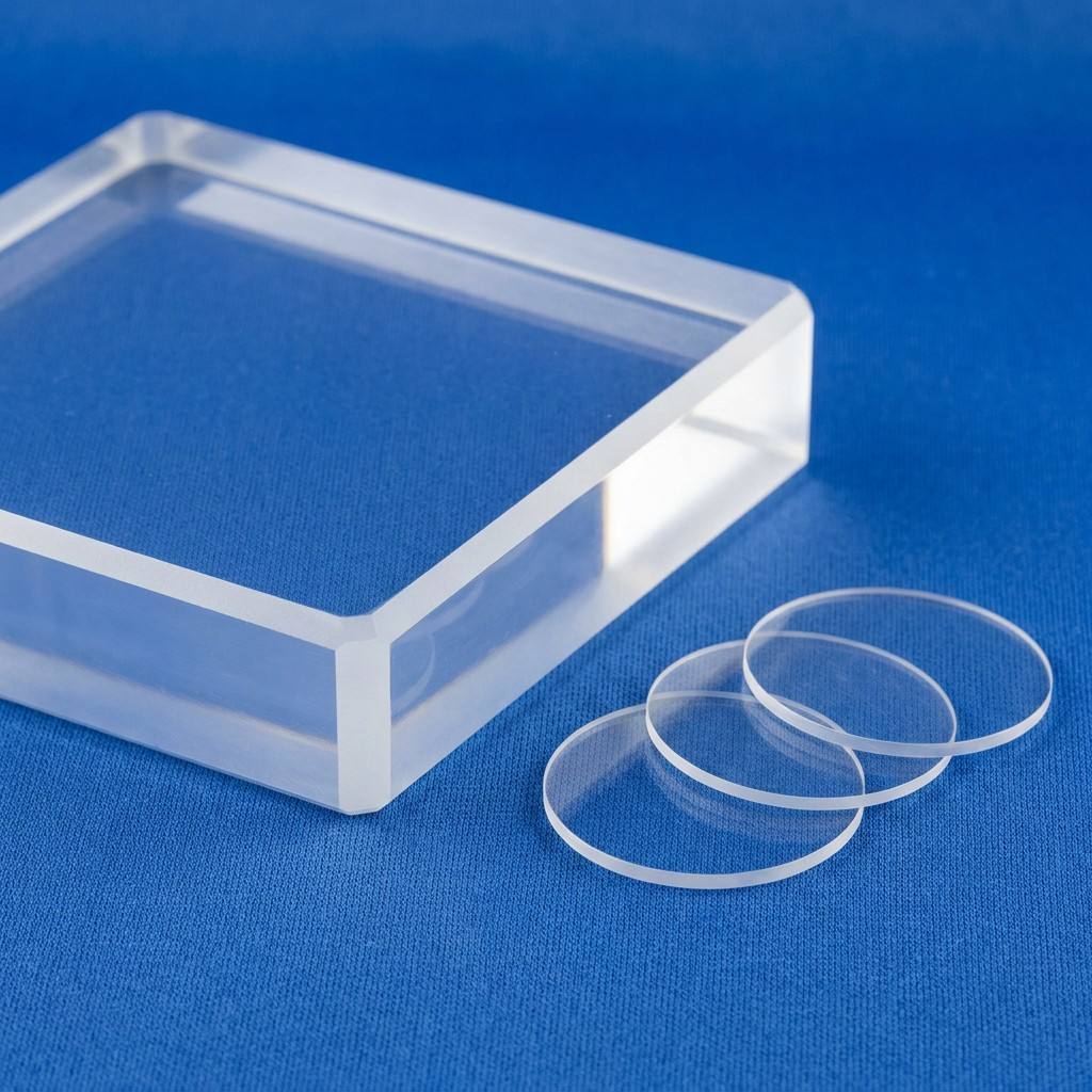 Quartz Plate for Laboratory Fused Silica Clear Heat Resistant Custom
