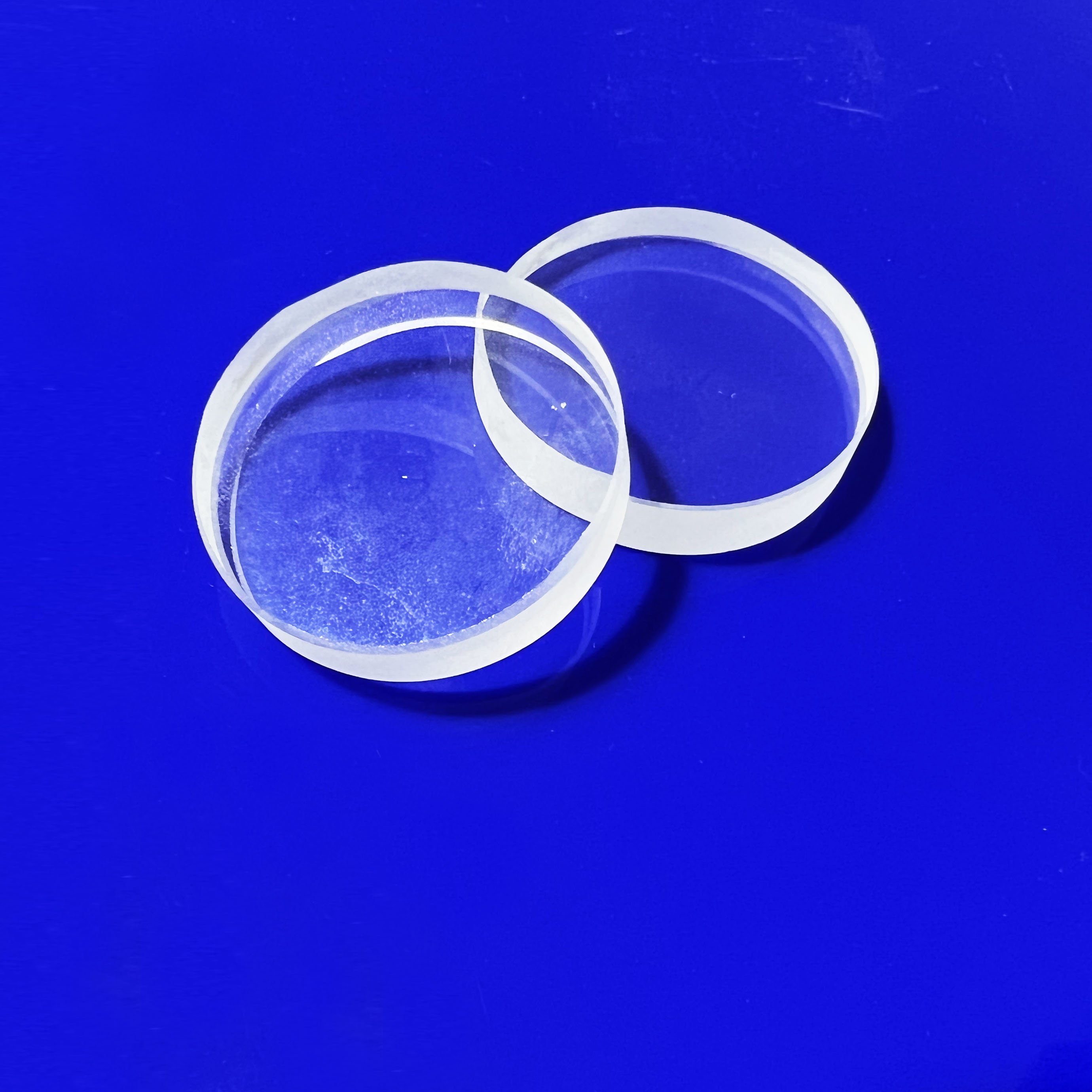 Square Quartz Plate Fused Silica Sheet Beveled Edge Polished Custom Size