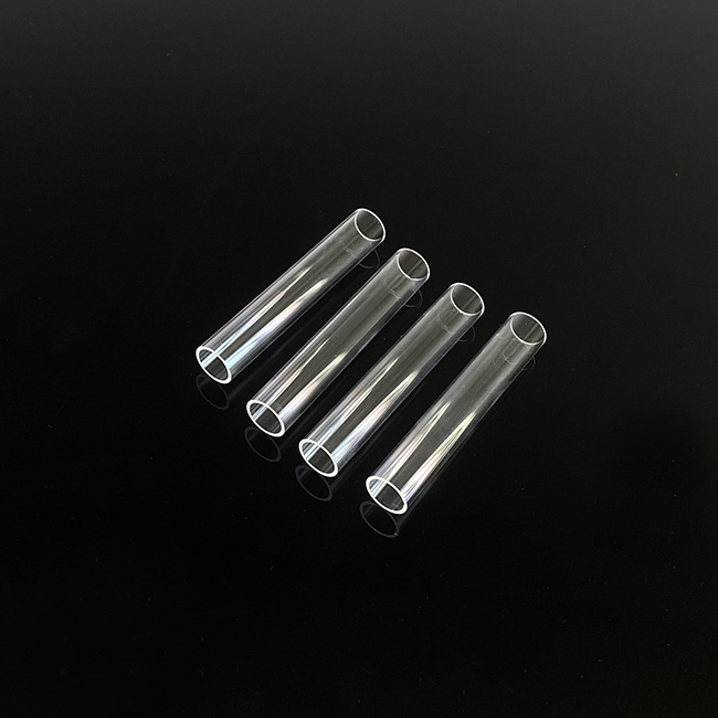 Large Diameter Clear Quartz Borosilicate Glass Tube round Fused Silica Bubble Pipe