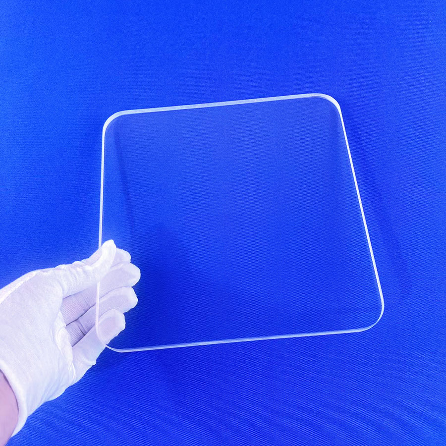 Laser Cut Quartz Glass Plate Fused Silica Precision Custom Size