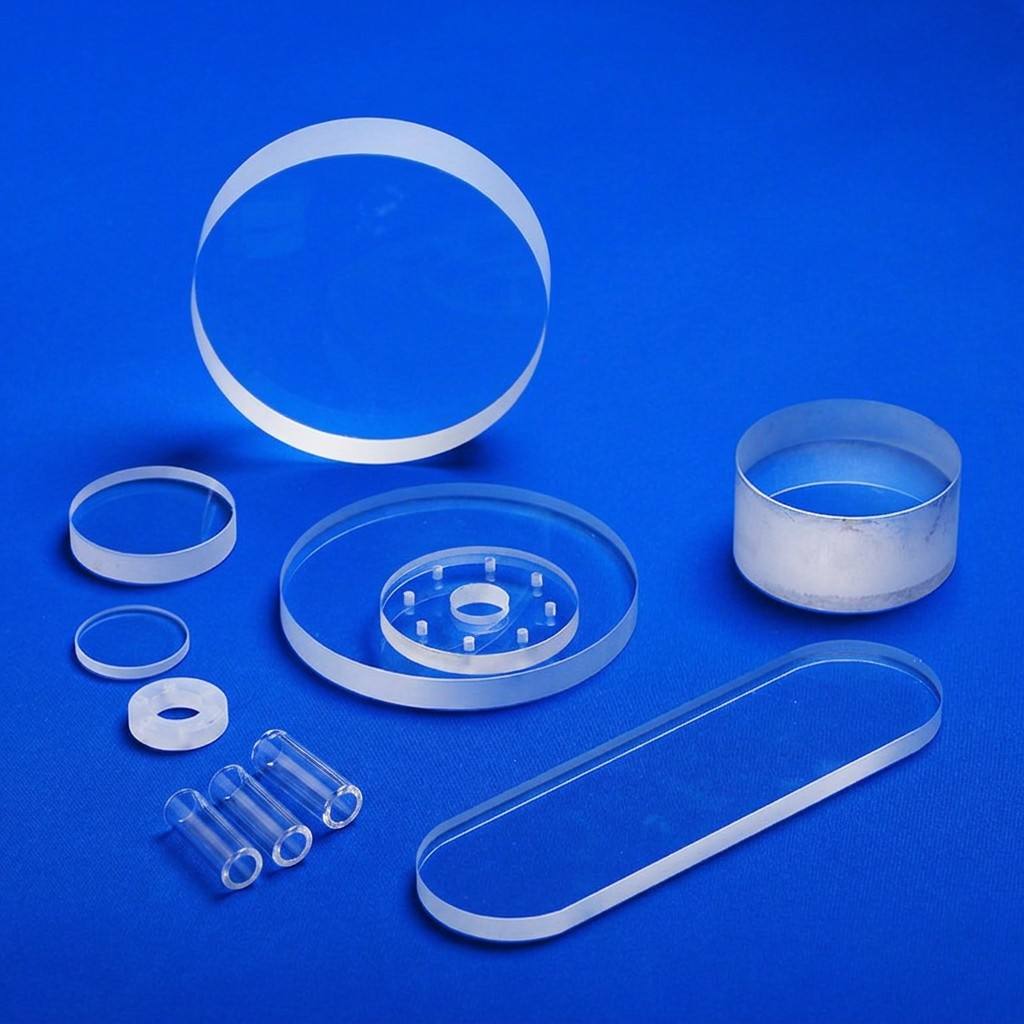 Semiconductor Quartz Plate Fused Silica Substrate High Purity Custom