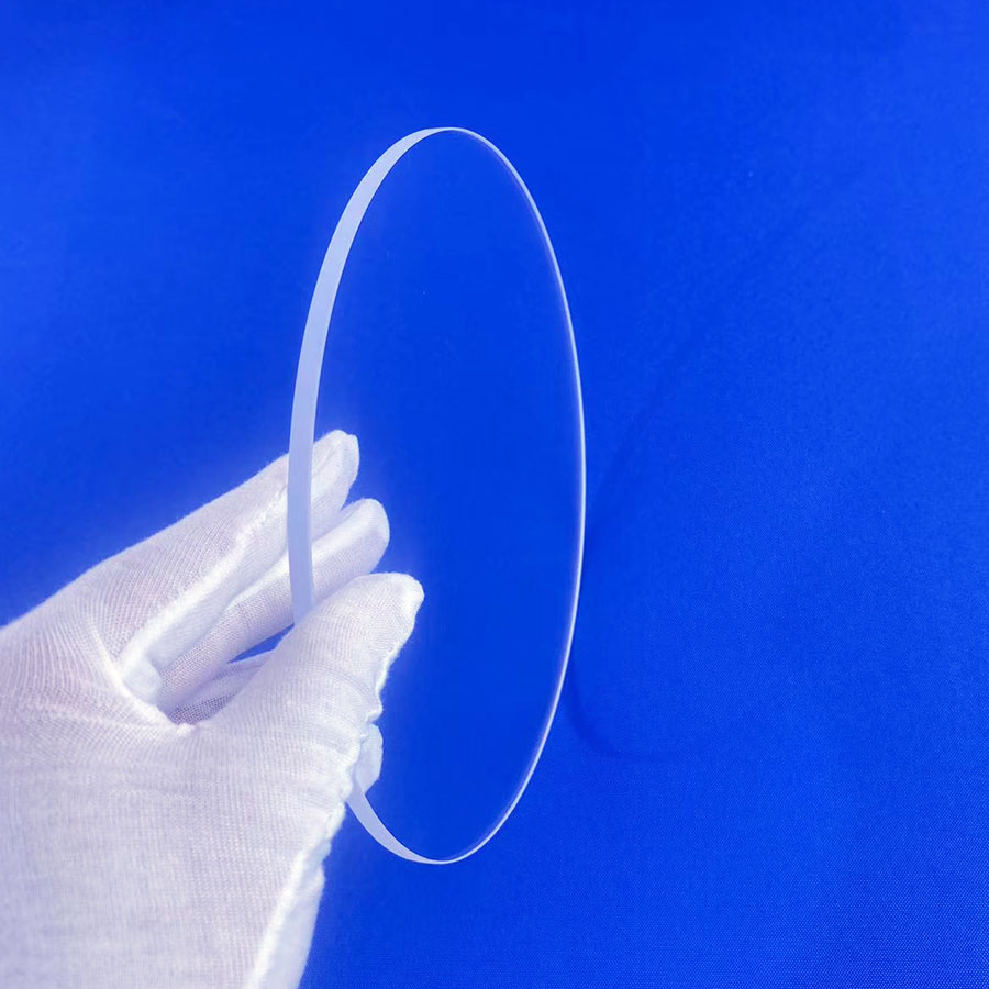 Quartz Oil Level Sight Glass Plate Fused Silica Clear Custom Size