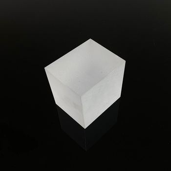 Pure Natural Transparent Quartz Glass Circular Plate