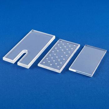 Quartz Oil Level Sight Glass Plate Fused Silica Clear Custom Size