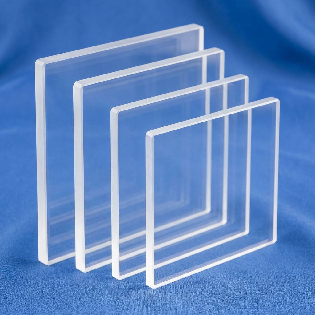 Laser Cut Quartz Glass Plate Fused Silica Precision Custom Size