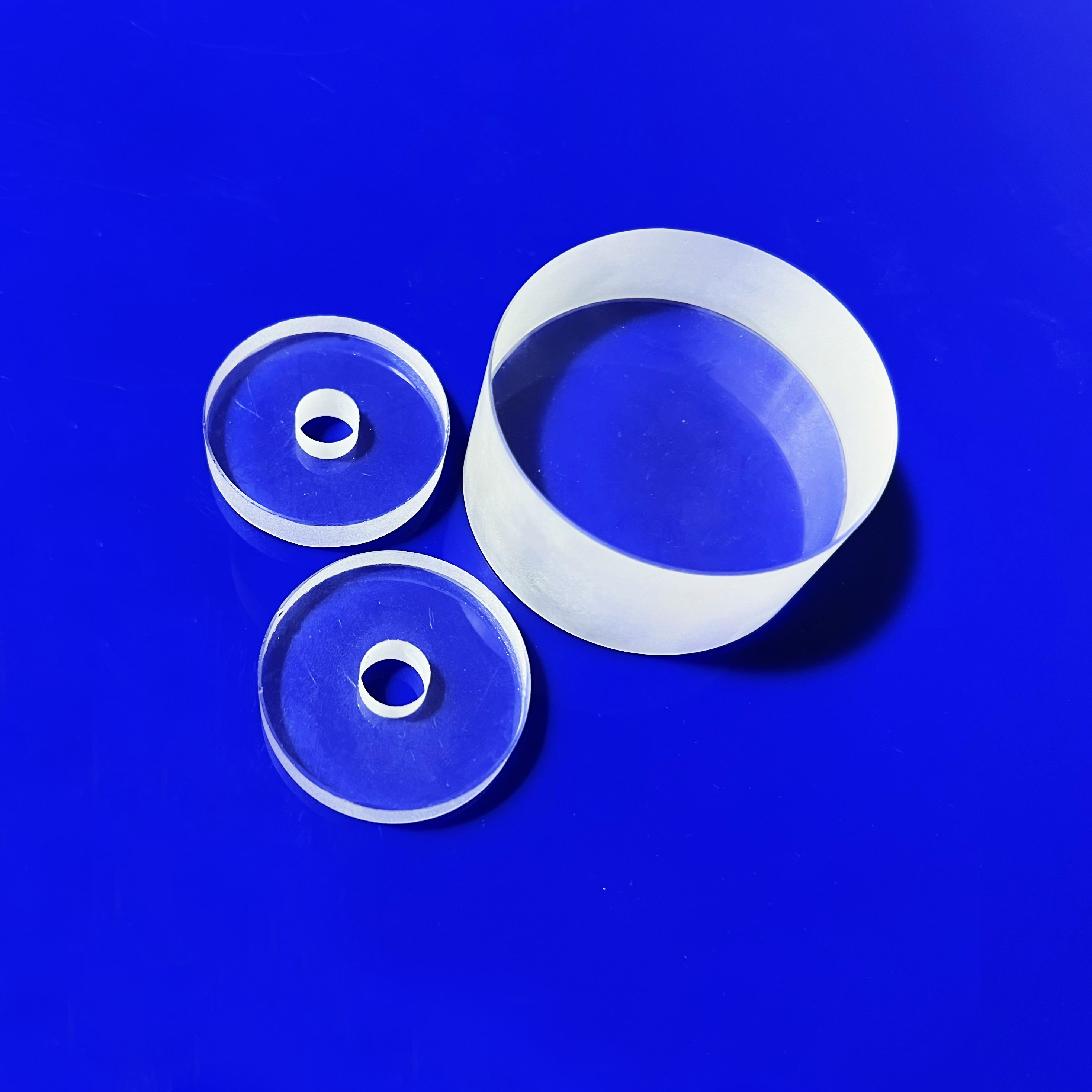 Square Quartz Plate Fused Silica Sheet Beveled Edge Polished Custom Size