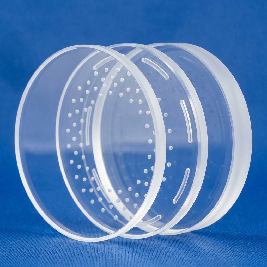 Quartz Photomask Substrate Plate Fused Silica UV Grade Ultra Thin