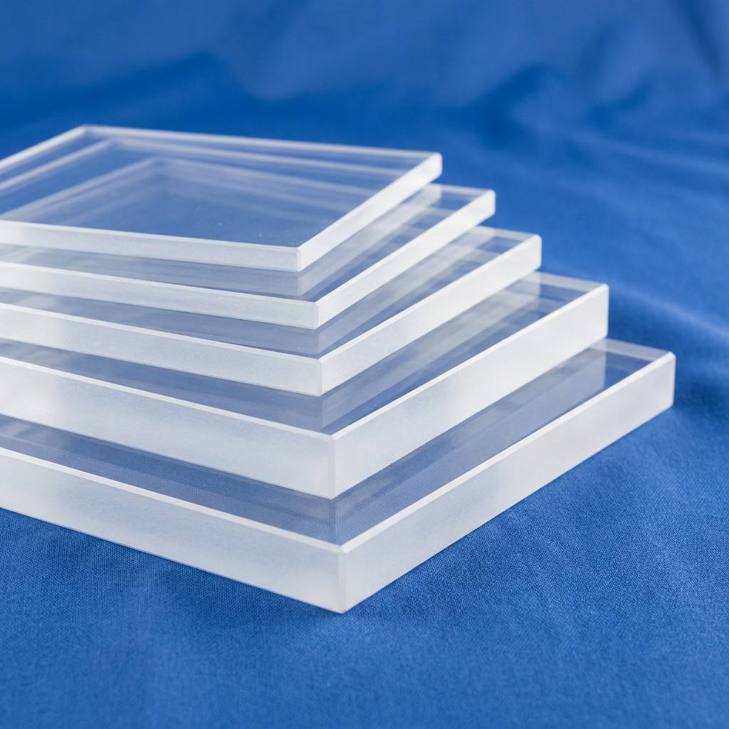 Quartz Fireplace Viewing Glass Plate Heat Resistant Fused Silica