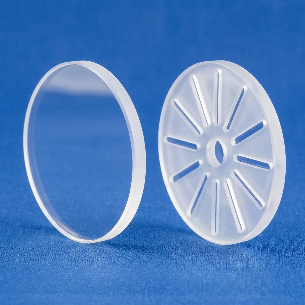 Ultra Thin Quartz Plate 0.3mm 0.5mm Fused Silica Optical Grade Clear