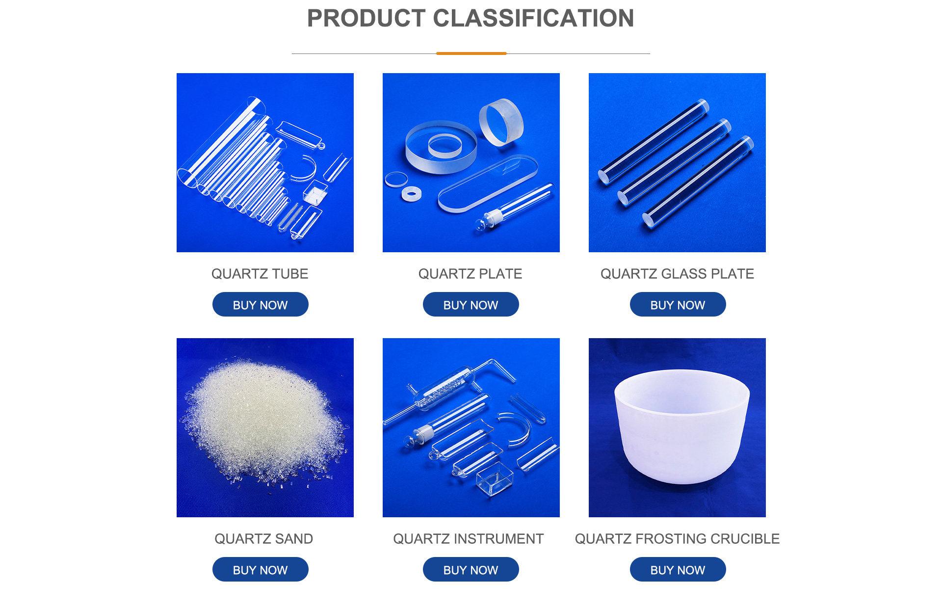 High-purity quartz sand and quartz product range