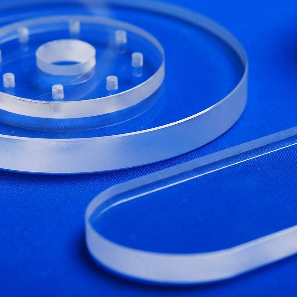 Semiconductor Quartz Plate Fused Silica Substrate High Purity Custom