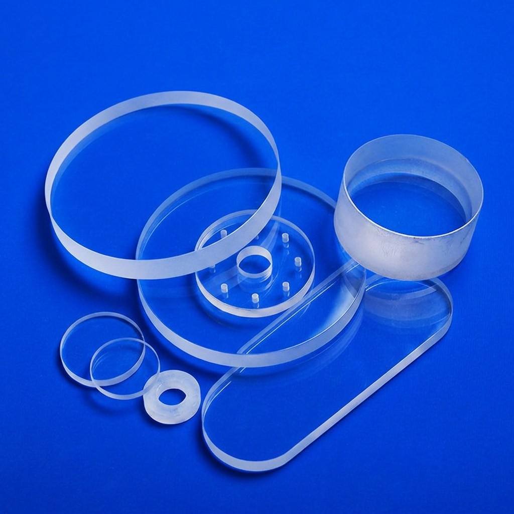 Semiconductor Quartz Plate Fused Silica Substrate High Purity Custom
